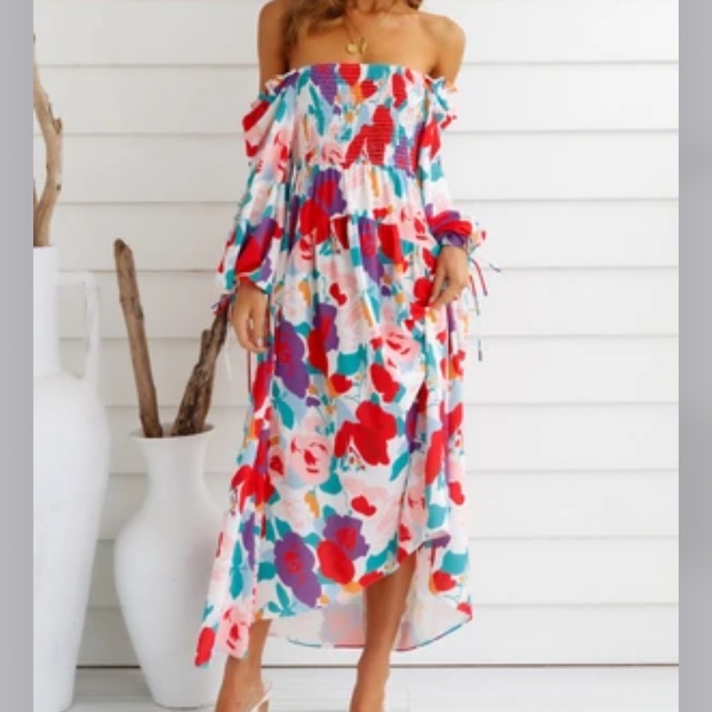 Hello Molly colorful maxi dress